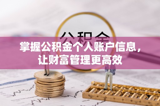 集宁掌握公积金个人账户信息，让财富管理更高效